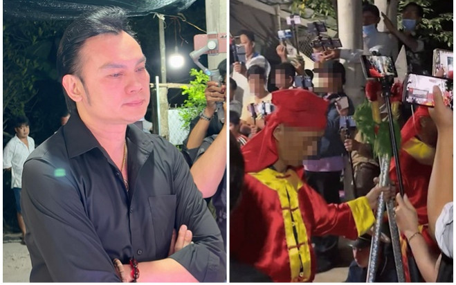 Quang cảnh hỗn loạn tại lễ tang con gái nuôi NSƯT Kim Tiểu Long Ảnh 2