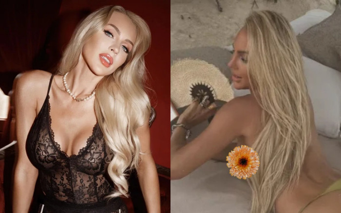 Nữ người mẫu gây 'đỏ mặt' khi cởi trần tắm nắng Ảnh 2