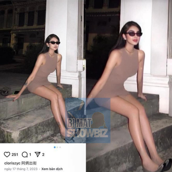 BiVi Vũ thừa nhận ghép ảnh mặt mình vào ảnh trên mạng. (Ảnh Bí mật Showbiz)