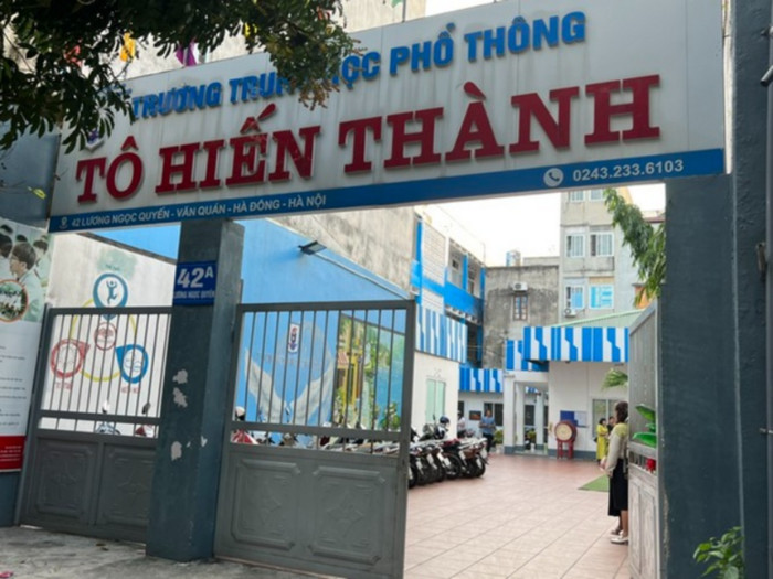 Trường THPT Tô Hiến Thành. Ảnh: VTC News