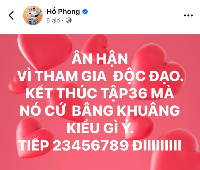 Dòng trạng thái của sao nam Độc Đạo nói đúng tâm trạng của nhiều khán giả xem đài.