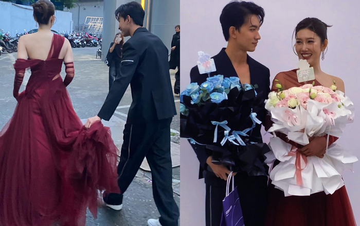 Khoảnh khắc 'dính như sam' của Thúy Ngân và Võ Cảnh khiến fan 'đứng ngồi không yên'. (Ảnh: FC Cảnh Ngân)