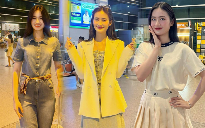 Thời trang tôn dáng của Hoa hậu Ý Nhi trong 3 lần về nước Ảnh 2