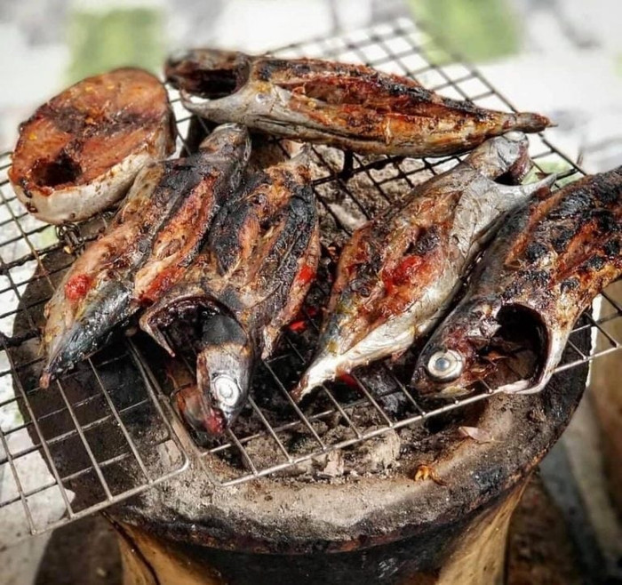 Cá ngừ ồ nướng thơm ngon.