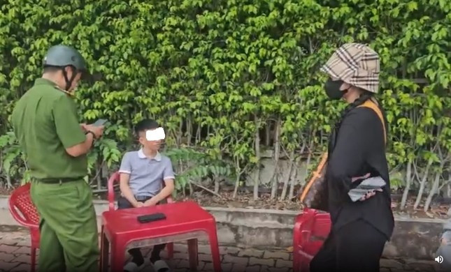 Cơ quan Công an đang làm việc với đối tượng.