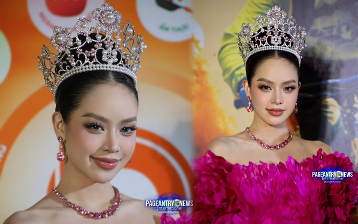 Nhan sắc Thanh Thuỷ ở chung kết Nam vương Thế giới Ảnh 2