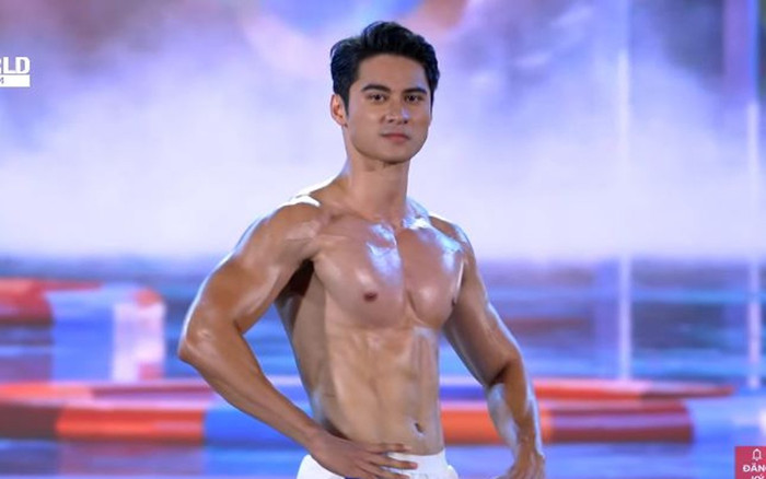 Phạm Tuấn Ngọc khoe body 6 múi tại chung kết Mr World 2024 Ảnh 2