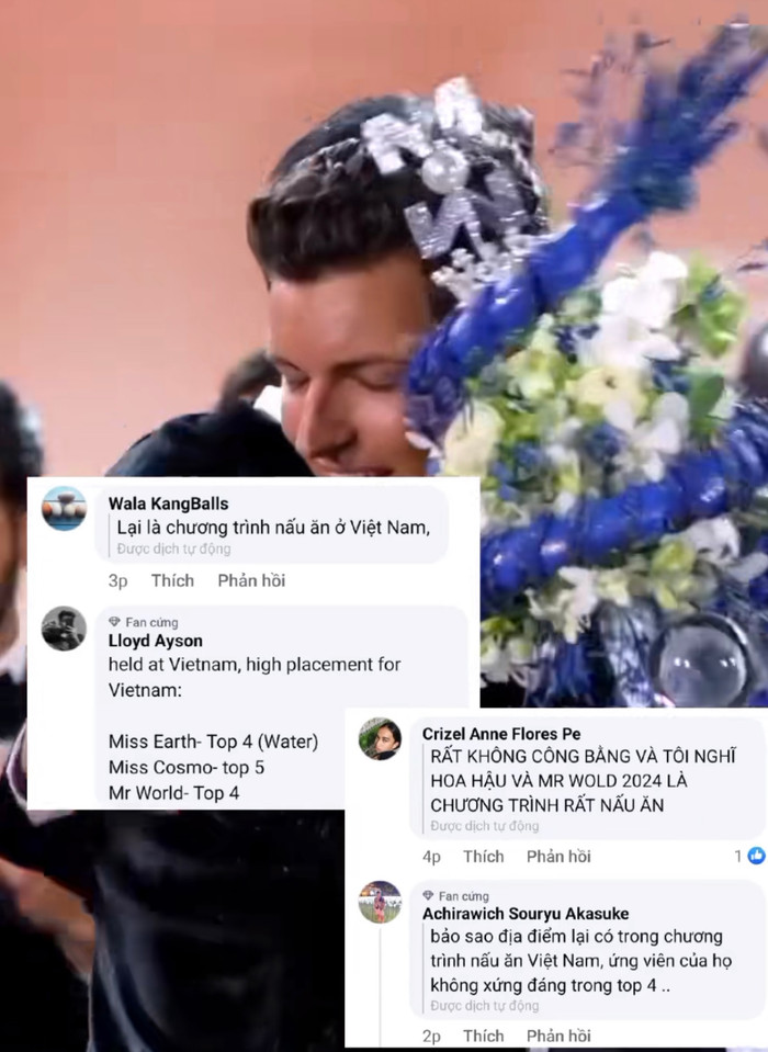 Phía người hâm mộ Philippines cho rằng Tuấn Ngọc được thiên vị khi thi Mr World trên sân nhà.