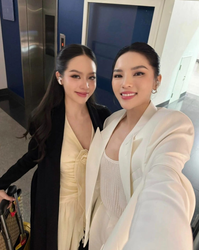 Thanh Thủy cho biết Kỳ Duyên luôn nhắn tin hỏi thăm, động viên trong thời điểm cô thi Miss International 2024.