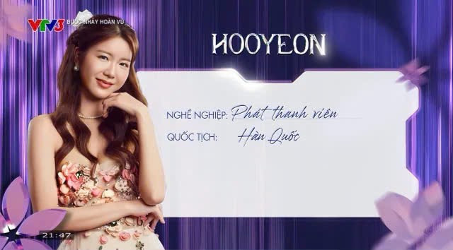 Hooyeon xuất hiện ở Bước Nhảy Hoàn Vũ.