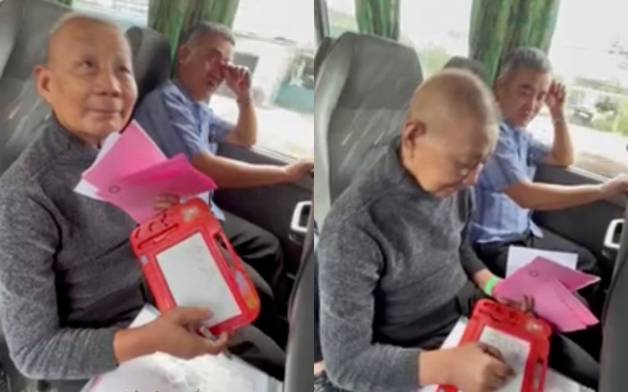 Cụ ông lặng lẽ trên chuyến xe buýt, hành động của phụ xe khiến hàng triệu người cảm động Ảnh 2