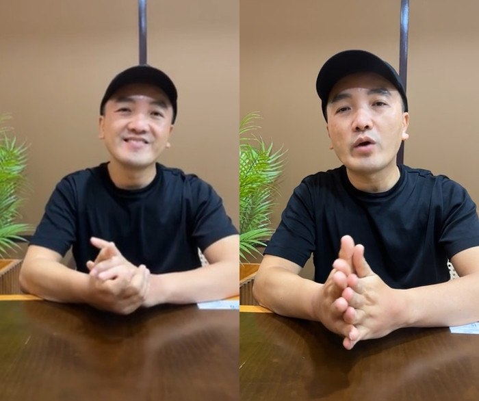 Dương Ngọc Thái vừa livestream cập nhật tình hình, trấn an khán giả đã quan tâm, lo lắng cho anh. (Ảnh chụp màn hình từ FBNV)