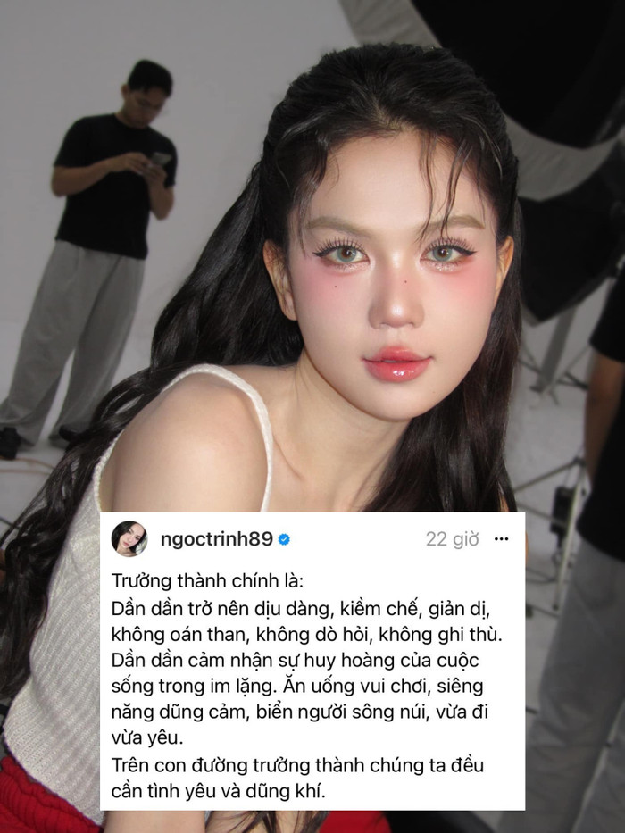 Ngọc Trinh cần đang tình yêu cho hành trình trưởng thành.