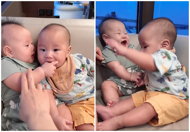 Cặp song sinh được Phương Oanh gọi là 'thần dớt'