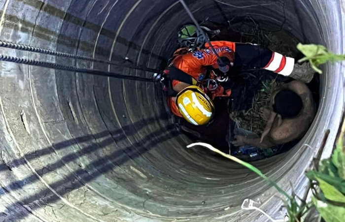 Rơi xuống giếng sâu 12m, người đàn ông sống sót kỳ diệu sau 3 ngày.