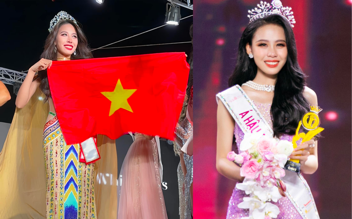 Ngọc Hằng nắm giữ trong tay 2 danh hiệu Á hậu 2 (Hoa hậu Việt Nam 2022 - Miss Intercontinental 2023)