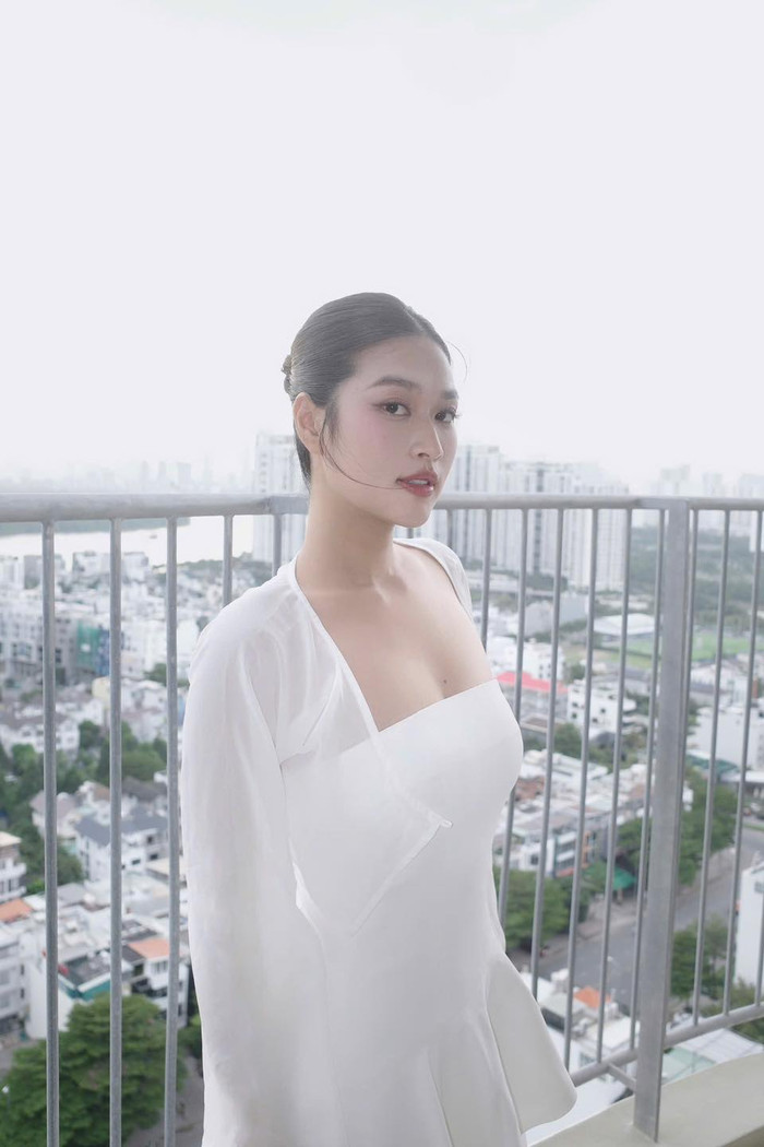 Hoa hậu Thiên Ân được nhiều khán giả nhận xét ngày càng xinh đẹp, nhuận sắc. Ảnh: FBNV