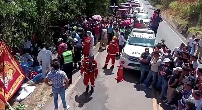 Hiện trường vụ tai nạn.