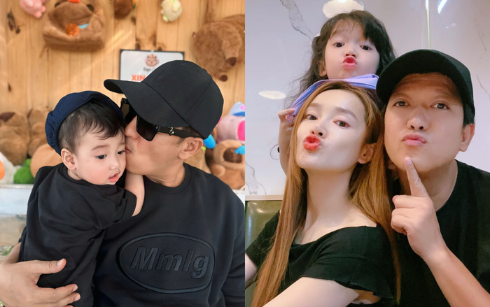 Hai nhóc tỳ nhà Trường Giang và Nhã Phương đều thừa hưởng những đường nét xinh đẹp từ bố mẹ. (Ảnh: FBNV)