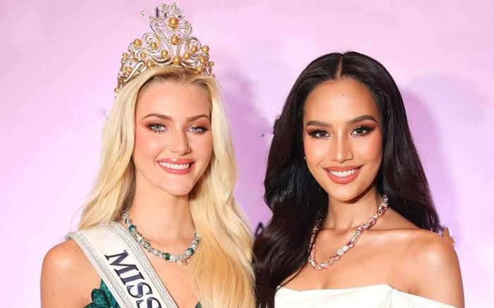 Hoa hậu Hoàn vũ 2024 bị đàn em chiếm trọn spotlight trên thảm đỏ Ảnh 2