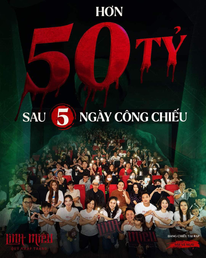 Hồng Đào Hạnh phúc thông báo Linh Miêu: Quỷ Nhập Tràng đã cán mốc 50 tỷ đồng