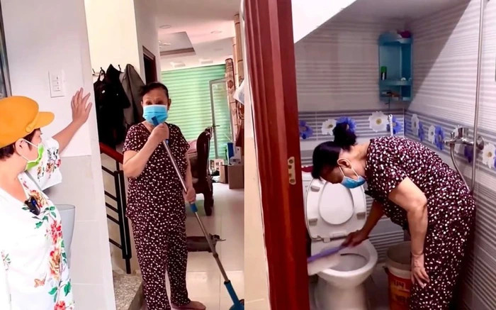 Nghệ sĩ Hoa Mỹ Hạnh từng đi làm nail dạo, vệ sinh toilet,... để kiếm thêm thu nhập trang trải cuộc sống. (Ảnh chụp màn hình YouTube Ngũ Long Du Ký)