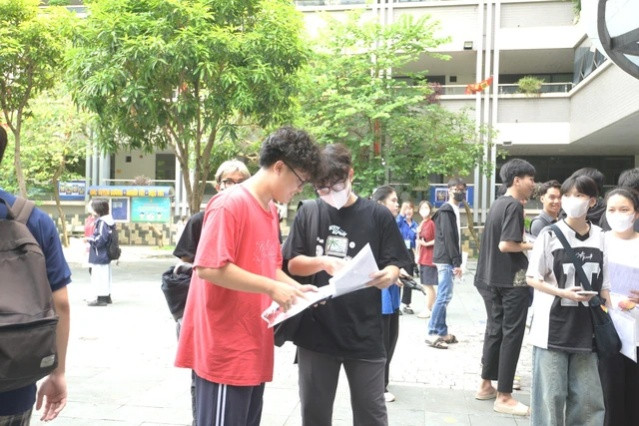 Thí sinh dự thi tốt nghiệp THPT 2024. 