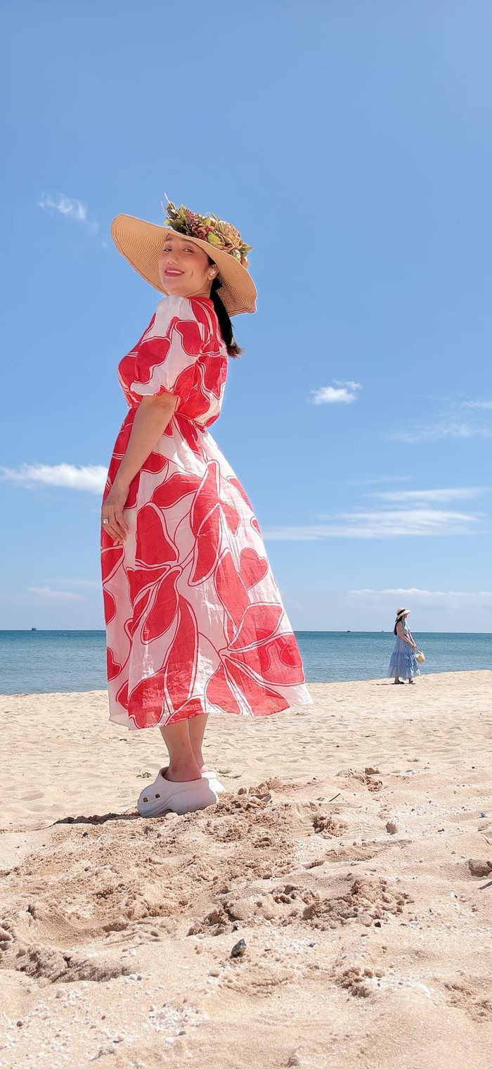 Nữ diễn viên luôn giữ năng lượng tích cực, lạc quan. Ảnh: FBNV