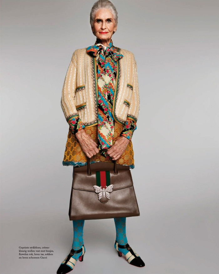 Daphne Selfe vẫn có đủ sức khỏe để tiếp tục sự nghiệp người mẫu dù đã đến tuổi cần nghỉ ngơi. 