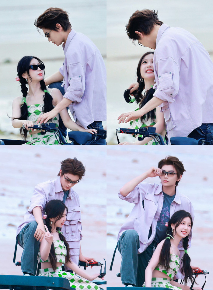 Những tương tác đáng yêu của Đinh Vũ Hề và Ngu Thư Hân trong show Hằng Tinh Lấp Lánh.