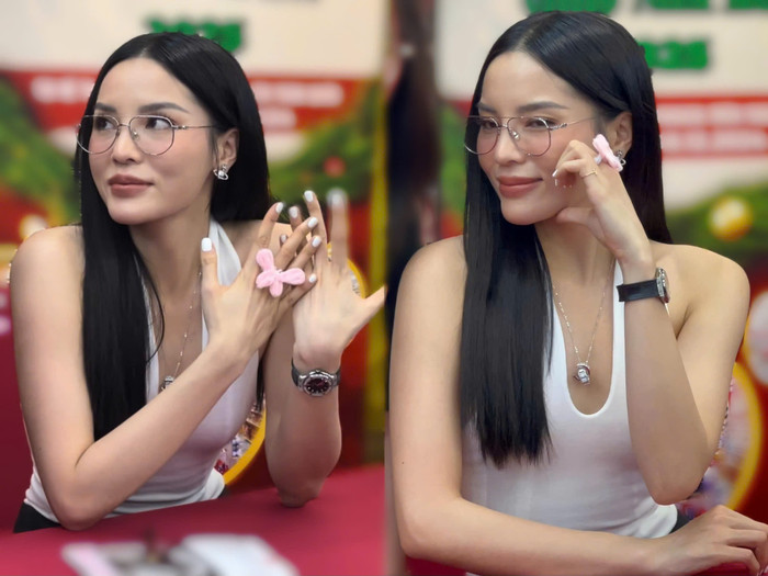 Nhan sắc của Hoa hậu Kỳ Duyên qua camera thường được ngợi khen.