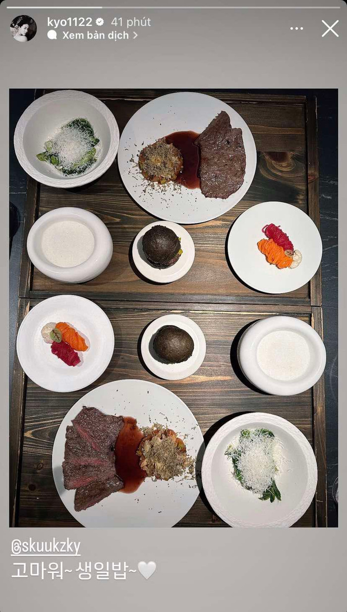 Song Hye Kyo hạnh phúc khi được Suzy quan tâm nhân ngày đặc biệt. Ảnh: Instagram kyo1122