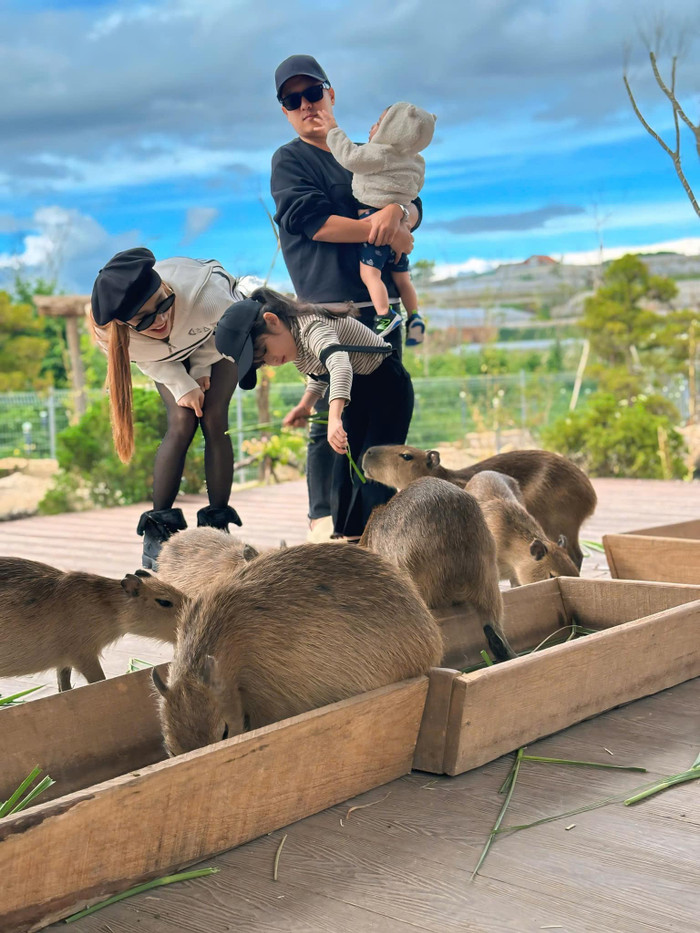 Trường Giang dẫn vợ con đi tham quan, khung hình gia đình 4 người gây sốt mạng Ảnh 1