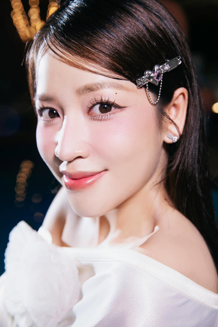 Nhan sắc của 'mẹ bầu' Puka nhận được nhiều lời khen 'có cánh'. 