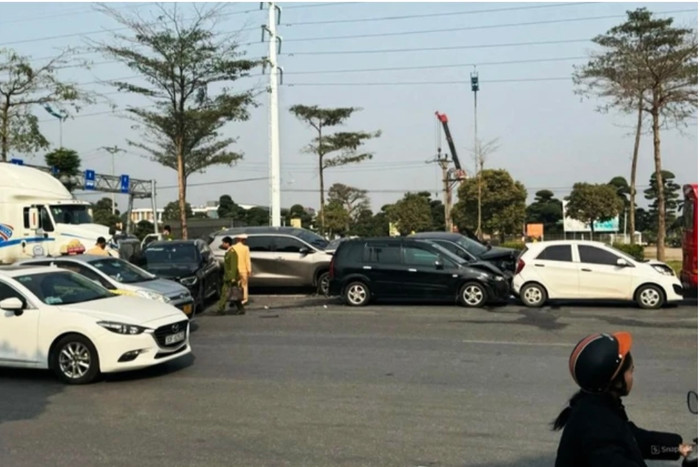 Hiện trường vụ tai nạn.