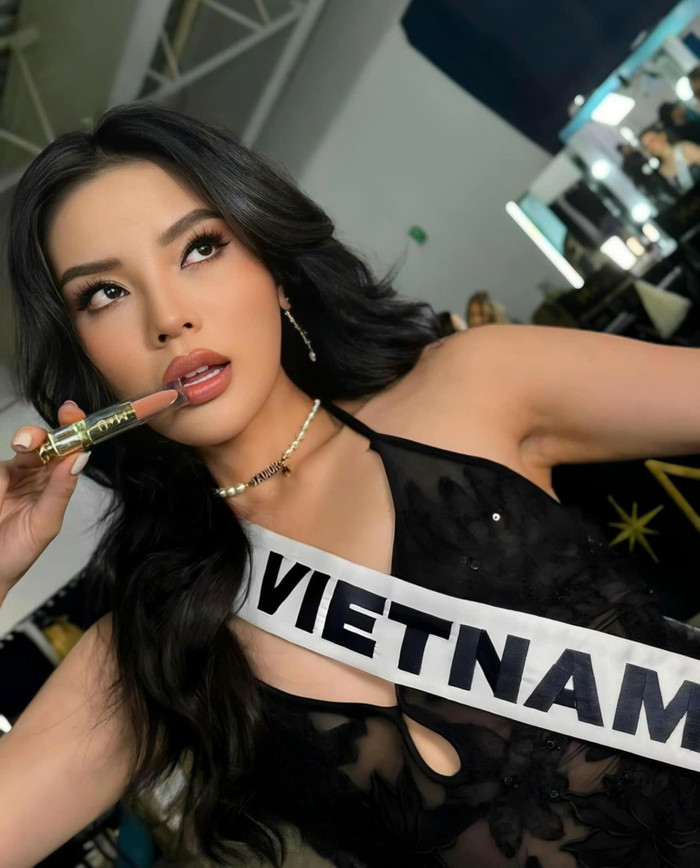 Hoa hậu Kỳ Duyên trình làng tạo hình mãn nhãn cho ngày 6 tại Miss Universe 2024.