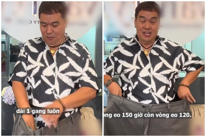 Hoàng Mập giảm cân thành công từ 150kg xuống còn 110kg.