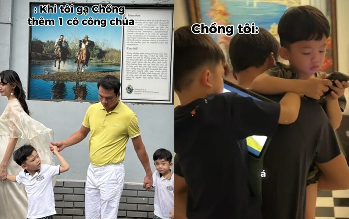 Phản ứng của chồng á hậu Thanh Tú khi vợ 'gạ' sinh thêm con khiến nhiều người bật cười, 'đồng cảm'.&nbsp;