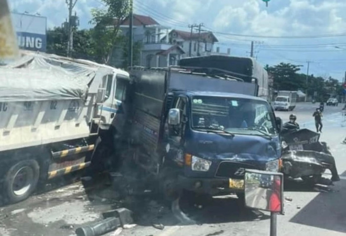 Hiện trường vụ tai nạn.