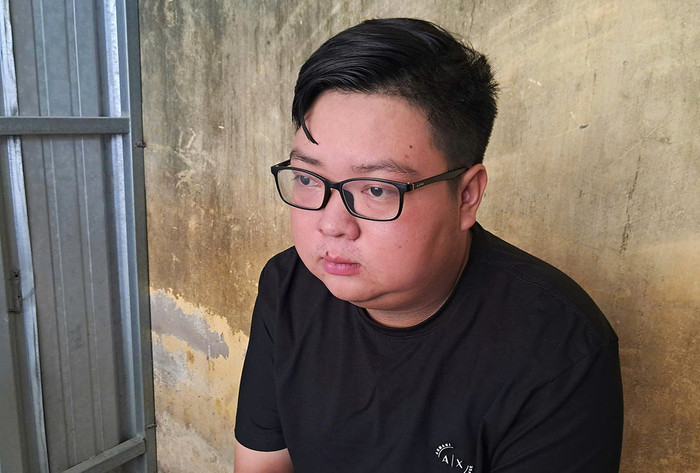 Lê Quốc Thiện lúc bị bắt giữ.