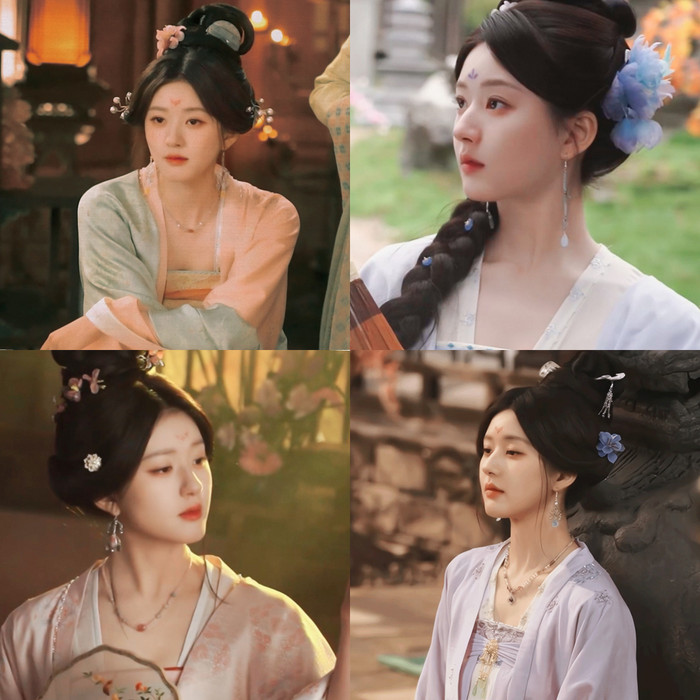 Tạo hình cổ trang của Triệu Lộ Tư ngày càng được khen ngợi. 