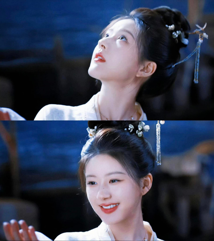 Tạo hình xinh đẹp động lòng người của Triệu Lộ Tư trong Rèm Ngọc Châu Sa. 