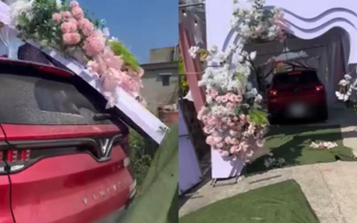 Tài xế tông gãy rạp cưới nhà hàng xóm, cô dâu mất ngủ cả đêm tiết lộ lý do phá hoại Ảnh 2