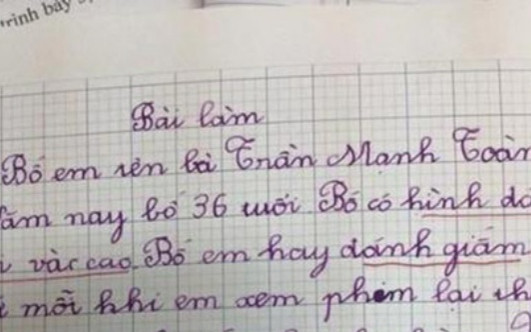 Bài văn tả bố với chi tiết quá chân thực, nhân vật chính đọc xong vô cùng xấu hổ Ảnh 2