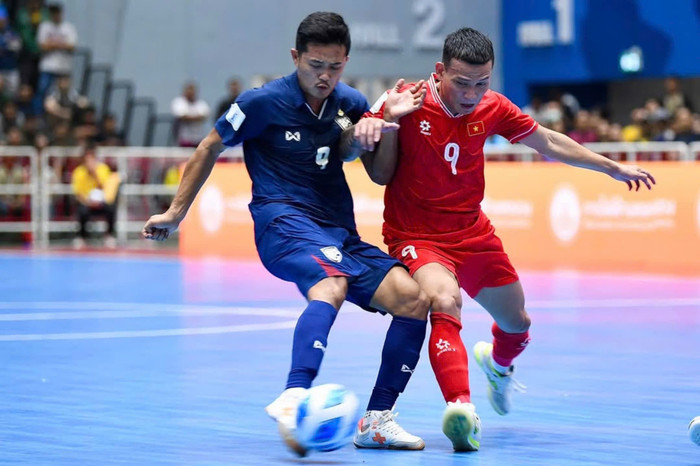 Sau 10 năm, tuyển futsal Việt Nam đã đánh bại Thái Lan. Ảnh: VFF