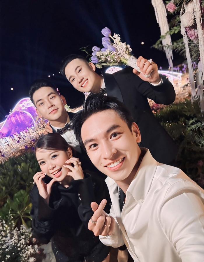 Hàng loạt nghệ sĩ đình đám Vbiz đổ bộ lễ cưới của Hà Trí Quang và Thanh Đoàn ở Phú Quốc.