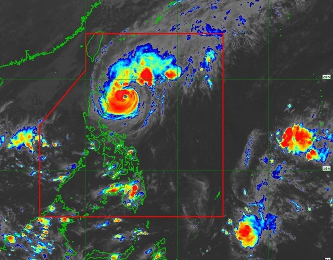 Áp thấp mới được hình thành ngay sau bão Yinxing. Ảnh: PAGASA.
