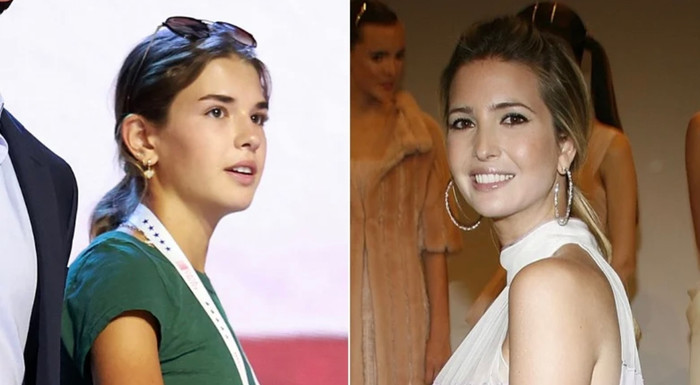 So sánh từ nhiều góc độ như kiểu tóc, phong cách ăn mặc, thần thái của Kai Madion có nhiều nét làm liên tưởng đến Ivanka Trump khi còn trẻ.