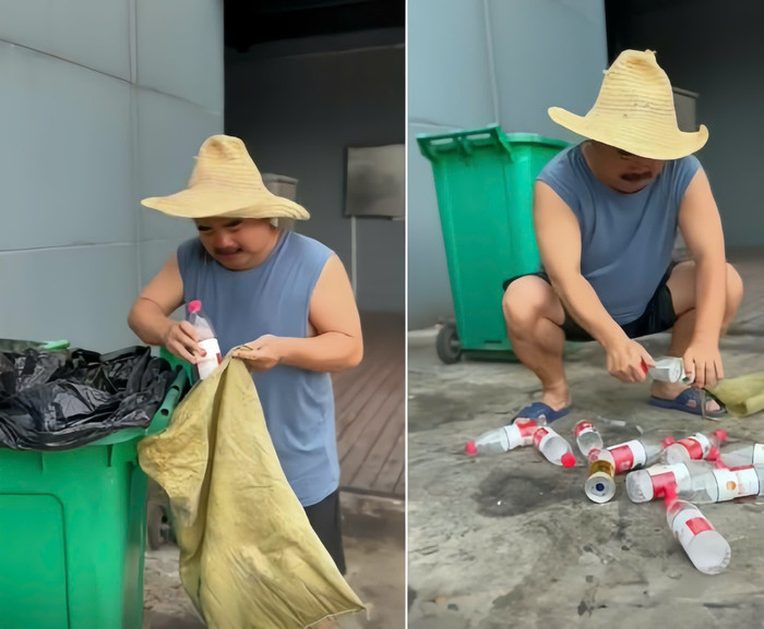 Nam diễn viên phải đi nhặt ve chai, bán hàng rong.