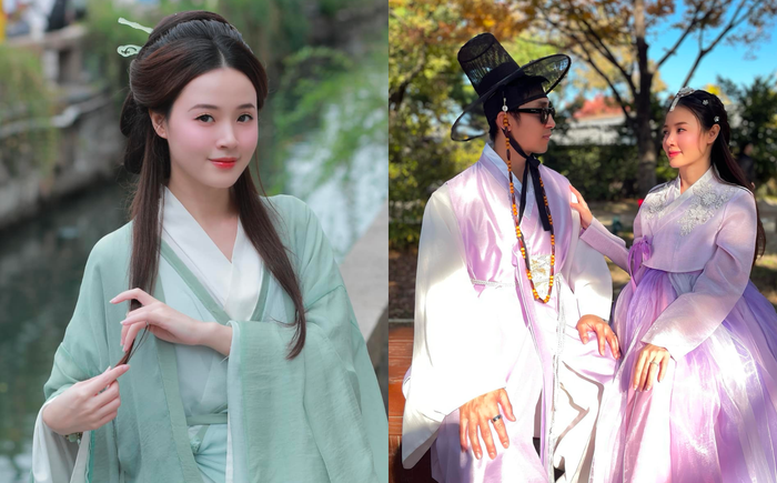 Trong hơn 10 ngày, Midu dạo chơi nhiều địa điểm nổi tiếng từ Trung Quốc sang Hàn Quốc.